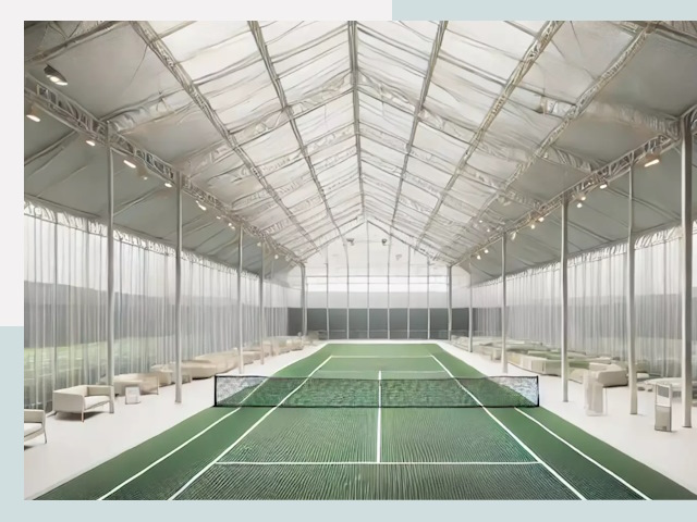 Строительство теннисных кортов в Миассе