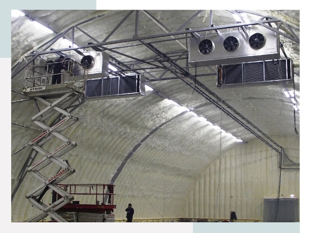 Оснащение ангаров в Миассе