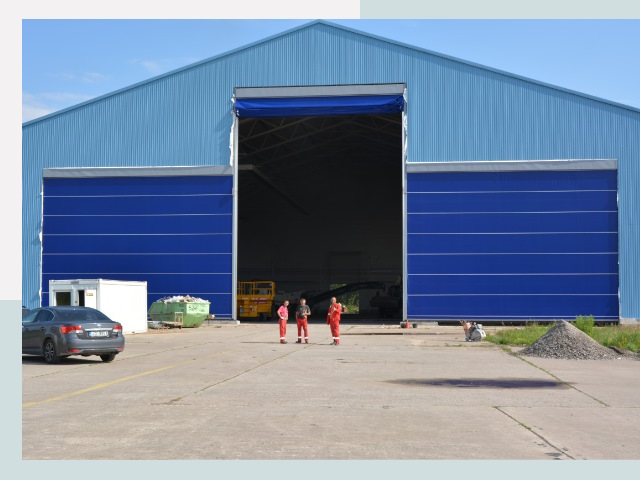 Ангарные ворота в Миасс от СтальСтрой-Мсс по цене 610 руб.